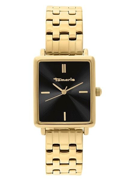 Tamaris Zegarek kwarcowy w kolorze złoto-czarnym rozmiar: onesize. Czarne, analogowe zegarki Tamaris, metalowe. Za 173.99 zł.