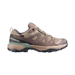 Obuwie Turystyka piesza Kobiety X ULTRA 360 LEATHER GORE-TEX. Brązowe buty trekkingowe Salomon, z gore-texu, bez zapięcia. Za 717.45 zł.