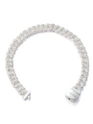 Pandora Srebrna bransoletka z cyrkonią rozmiar: 16 cm. Szare bransoletki Pandora, z cyrkonią, srebrne. Za 743.23 zł.