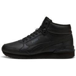 Buty Puma St Runner V4 Mid Czarny. Czarne buty treningowe Puma, bez wzorów, z materiału, bez zapięcia, trekkingowe. Za 243.18 zł.