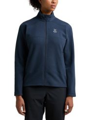 Haglöfs Kurtka polarowa "Buteo" w kolorze granatowym rozmiar: M. Niebieskie kurtki Haglöfs, m, bez wzorów, z materiału, bez kaptura. Za 227.31 zł.