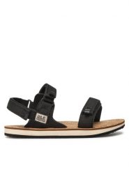 Jack Wolfskin Sandały Ecostride 2 Sandal W 4051771 Czarny. Czarne sandały Jack Wolfskin, bez wzorów, z materiału, bez obcasa, na płaskiej podeszwie, bez zapięcia. Za 249.99 zł.
