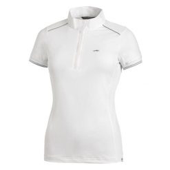 Koszulka polo do jazdy konnej damska Schockemöhle Adrianna UV. Białe t-shirty sportowe SCHOCKEMÖHLE, bez wzorów, bez ramiączek, do jazdy konnej. Za 332.50 zł.