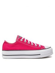Converse Trampki Chuck Taylor All Star Lift Platform Ox A11539C Różowy. Czerwone trampki Converse, bez wzorów, z materiału, retro, bez zapięcia. Za 249.99 zł.