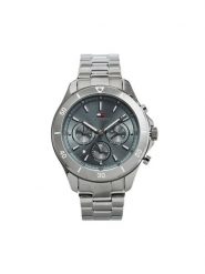 Tommy Hilfiger Zegarek Aspen 1782638 Srebrny. Szare, analogowe zegarki Tommy Hilfiger, srebrne. Za 659.99 zł.