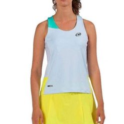 Bullpadel Eiriz Tank Top. Szare topy bullpadel, bez wzorów, sportowe, bez kołnierzyka, bez ramiączek. Za 170.15 zł.