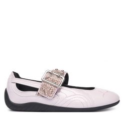 Baleriny Puma. Czerwone baleriny Puma, bez wzorów, bez obcasa, bez zapięcia. Za 479.99 zł.