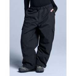 Spodnie narciarskie - Unisex - Luźny krój - Park - Czarne. Czarne spodnie narciarskie POEDERBAAS, bez wzorów, z poliesteru, narciarskie. Za 698.52 zł.