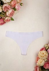 Białe Bezszwowe Majtki Stringi Mante. Białe stringi Born2be, bez wzorów. Za 14.99 zł.