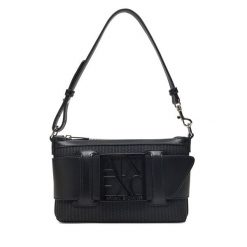 Torebka Armani Exchange. Czarne torebki klasyczne Armani Exchange, bez wzorów, klasyczne, bez dodatków. Za 379.99 zł.