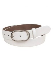 More & More Skórzany pasek w kolorze białym rozmiar: 80. Białe paski More & More, bez wzorów, z materiału. Za 42.95 zł.