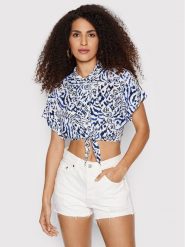 Banana Moon Koszula Kaimi Aqualiday KBN74 Granatowy Relaxed Fit. Niebieskie koszule Banana Moon, l, bez wzorów, z wiskozy, bez kołnierzyka, bez ramiączek. Za 279.99 zł.
