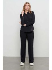 &Co Woman Spodnie "Charlotte" w kolorze czarnym rozmiar: L. Czarne spodnie materiałowe &Co Woman, bez wzorów, z materiału, z podwyższonym stanem. Za 219.45 zł.