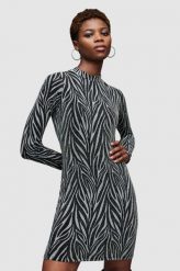 AllSaints sukienka mini dopasowana. Sukienki AllSaints, bez wzorów, z materiału, bez kołnierzyka, bez ramiączek, maxi, dopasowane. Za 549.99 zł.