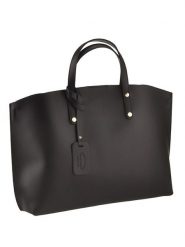 Mila Blu Skórzana torebka "Castagno" w kolorze czarnym - 48 x 30 x 12 cm rozmiar: onesize. Czarne torebki klasyczne Mila Blu, bez wzorów, z materiału, przez ramię, bez dodatków. Za 326.56 zł.