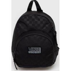 Vans plecak damski kolor czarny mały gładki. Czarne plecaki Vans, bez wzorów, do ręki, bez dodatków. Za 139.99 zł.