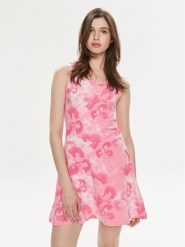 Adidas Sukienka letnia Floral Graphic IS4247 Różowy Regular Fit. Czerwone sukienki adidas, xs, bez wzorów, z bawełny, bez kołnierzyka, bez ramiączek. Za 139.99 zł.