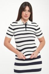 Sweter damski z kołnierzem polo Carioca MM. Swetry MM, l, bez wzorów, bez ramiączek. Za 869.00 zł.