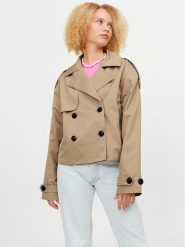 JJXX Kurtka przejściowa Carlie 12248654 Beżowy Relaxed Fit. Brązowe kurtki JJXX, m, bez wzorów, z syntetyku, bez kaptura. Za 179.99 zł.