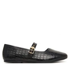 Baleriny Clarks. Czarne baleriny Clarks, bez wzorów, bez obcasa, bez zapięcia. Za 349.99 zł.