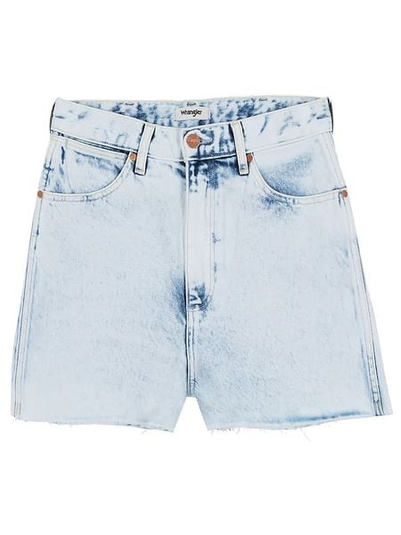 Wrangler Szorty dżinsowe w kolorze błękitnym rozmiar: W26. Niebieskie szorty Wrangler, z aplikacjami, klasyczne. Za 105.88 zł.