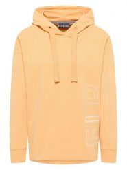 ELBSAND Bluza "Elna" w kolorze pomarańczowym rozmiar: L. Pomarańczowe bluzy ELBSAND, l, bez wzorów, bez ramiączek, z kapturem. Za 176.45 zł.