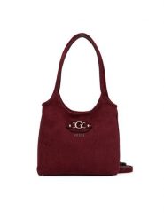 Guess Torebka Samantha Mini HWSG23 13750 Bordowy. Czerwone torebki klasyczne Guess, z aplikacjami, z materiału, bez dodatków. Za 494.99 zł.