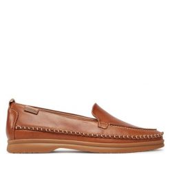 Mokasyny Pikolinos. Brązowe mokasyny Pikolinos, bez wzorów. Za 379.99 zł.