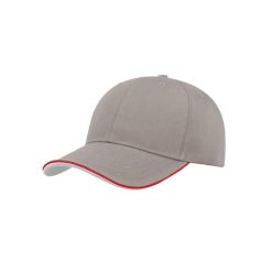 Czapka Z Daszkiem Zoom Piping Sandwich Sports 6 Panel Contrast. Szare czapki z daszkiem ATLANTIS, bez wzorów. Za 41.99 zł.