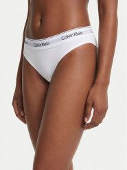 Calvin Klein Underwear Stringi LV00QF8518 Biały. Białe stringi Calvin Klein Underwear, bez wzorów, z bawełny. Za 99.99 zł.