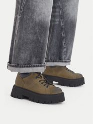 G-Star Raw Trapery CEO-WI34-MANYA-06 Khaki. Brązowe traperki G-Star Raw, bez wzorów, z nubiku, retro, bez obcasa, bez zapięcia. Za 399.99 zł.