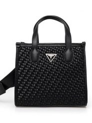 Guess Torebka w kolorze czarnym - 19 x 12 x 7 cm rozmiar: onesize. Czarne torebki klasyczne Guess, z aplikacjami, z materiału, przez ramię, bez dodatków. Za 398.10 zł.