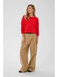 SAINT TROPEZ Sweter w kolorze czerwonym rozmiar: M. Czerwone swetry Saint Tropez, m, bez wzorów, bez ramiączek. Za 99.95 zł.