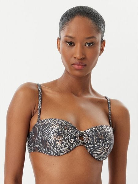 Selmark Góra od bikini BO516 Szary ciemny. Szare bikini Selmark, bez wzorów, z syntetyku. Za 389.99 zł.