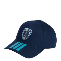Czapka domowa Paris FC 26/27 Baseball. Niebieskie czapki z daszkiem adidas, bez wzorów, z bawełny, eleganckie. Za 119.00 zł.
