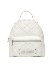 LOVE MOSCHINO Plecak JC4148PP0MLA0100 Biały. Białe plecaki Love Moschino, bez wzorów, ze skóry, bez dodatków. Za 819.99 zł.