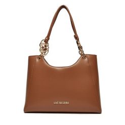 Torebka LOVE MOSCHINO. Brązowe shopper bag Love Moschino, bez wzorów, bez dodatków. Za 659.99 zł.