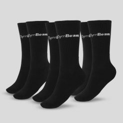 Skarpety GymBeam 32629 3/4 3. Czarne skarpetki GYMBEAM, bez wzorów. Za 36.99 zł.