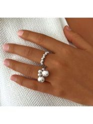 Eclat d'Argent Srebrny pierścionek rozmiar: 56. Szare pierścionki Eclat d'Argent, srebrne. Za 65.99 zł.