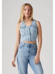Levi's Top w kolorze błękitnym rozmiar: S. Niebieskie topy Levi's, s, bez wzorów, bez kołnierzyka, bez ramiączek. Za 147.91 zł.