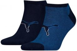 Skarpetki Puma Sneaker Big Cat 2p Niebieskie Niebieskie 39-42. Niebieskie skarpetki Puma, bez wzorów, z bawełny. Za 110.99 zł.