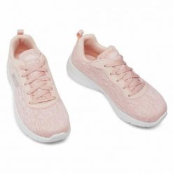 Obuwie Sportowe Damskie Skechers Dynamight Floral Różowy. Czerwone buty treningowe Skechers, bez wzorów, bez zapięcia. Za 179.00 zł.