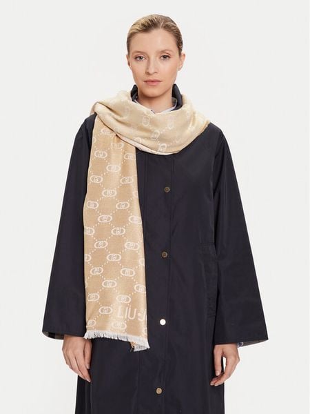 Liu Jo Szal 2F5043 T0300 Beżowy. Brązowe szaliki i kominy Liu Jo, bez wzorów, z wiskozy. Za 399.99 zł.