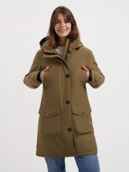 TRAVELIN' Parka "Ester" w kolorze brązowym rozmiar: XL. Brązowe płaszcze Travelin', xl, bez wzorów, bez kaptura. Za 448.99 zł.