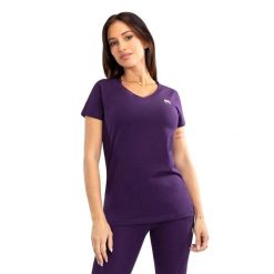Koszulka damska Venum Essential Women'S T-Shirt. Fioletowe t-shirty VENUM, m, bez wzorów, sportowe, bez kołnierzyka, bez ramiączek. Za 129.99 zł.