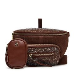 Torebka Steve Madden. Brązowe listonoszki Steve Madden, bez wzorów, bez dodatków. Za 319.99 zł.