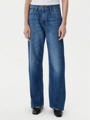 BOSS Jeansy Crossroad Super 50542511 Niebieski Wide Leg. Niebieskie jeansy Boss, bez wzorów, z bawełny. Za 579.99 zł.