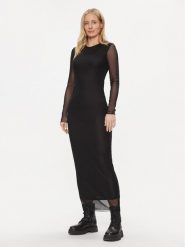 ONLY Sukienka codzienna Lucia 15312218 Czarny Slim Fit. Czarne sukienki ONLY, na co dzień, xs, bez wzorów, z syntetyku, bez kołnierzyka, bez ramiączek, proste. Za 99.99 zł.