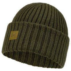 Czapka dla dorosłych Buff Ervin Merino Hat Beanie. Szare czapki zimowe Buff, bez wzorów, z wełny, sportowe. W wyprzedaży za 137.94 zł.