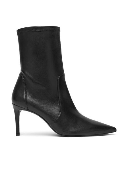 Stuart Weitzman Botki Stuart Power 75 SJ974 Czarny. Czarne botki Stuart Weitzman, bez wzorów, ze skóry, bez obcasa, na szpilce, bez zapięcia. Za 2,769.00 zł.